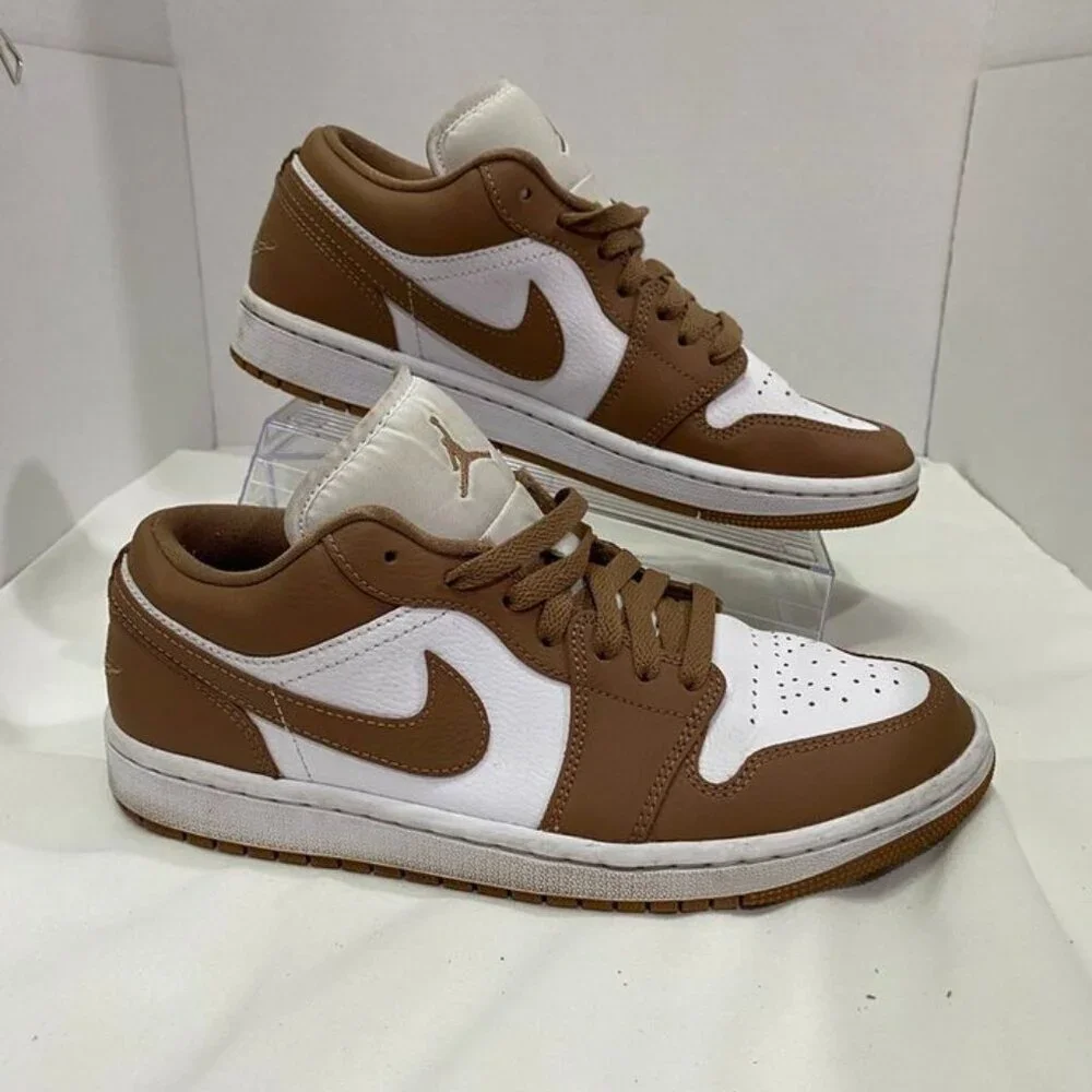 Nike Air Jordan 1 Low Archaeo Brown White Sneakers Women’s 8.5 Style DC0774-202